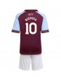 Billige Aston Villa Emiliano Buendia #10 Hjemmedraktsett Barn 2025-26 Kortermet (+ Korte bukser)